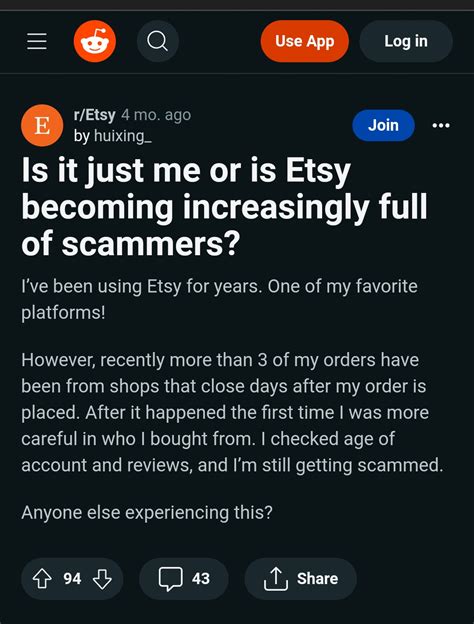 etsy seller scam messages